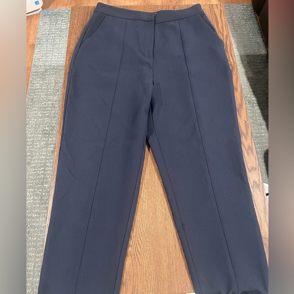 Reserved Blue High-Waisted Pants